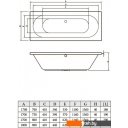 Ванны Bonito Home Ilias 170x75 (с ножками)