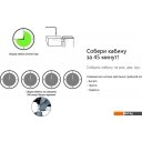Душевые кабины Domani-Spa Delight 110 High 100x100 (тонированное стекло/черный)