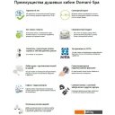 Душевые кабины Domani-Spa Delight 110 High 100x100 (тонированное стекло/черный)
