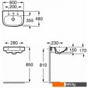 Умывальники Roca Debba 60 32799400Y