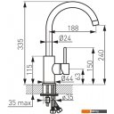 Смесители Ferro Lugio Black BLG4BL