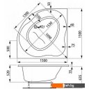 Ванны VagnerPlast Plejada 150x150 (с каркасом и экраном)