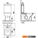 Унитазы Creavit Lara LR360-11CB00E-0000 (без бачка, без сиденья)