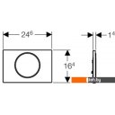 Клавиши и системы смыва Geberit Sigma 10 115.758.KN.5 (хром матовый/хром глянцевый)