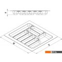 Принадлежности для мытья, сушки, хранения посуды Starax S-2286-G (серый)