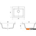 Кухонные мойки Berge BR-4803 (серый матовый)