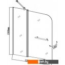 Шторки и карнизы для ванн и поддонов Aquanet SG-1200 150x120 (прозрачное стекло)