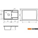 Кухонные мойки Granula 7804 (шварц)