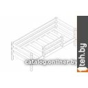 Кровати Мебельград Соня вариант 4 (массив сосны прозрачный лак)