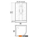 Душевые кабины River Nara Light 90/15 MT