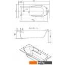 Ванны Cersanit Santana 160x70 (с каркасом)