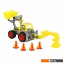 Игрушечный транспорт Полесье КонсТрак трактор-погрузчик с ковшом 0377