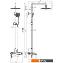 Душевые системы и гарнитуры Rubineta Olo + Ultra-10 SW DV3/4 625125