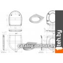 Сиденья и крышки для унитазов и биде Cersanit Nature S-DS-NTR-DL-m