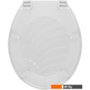 Сиденья и крышки для унитазов и биде Мультидом СУ72-90 (ракушка, белый)