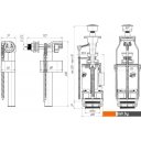 Комплектующие для унитазов, писсуаров, биде Ани Пласт WC3050M