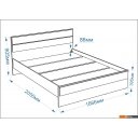 Кровати Евва Венеция ВН-1600мп (бодега белый/ясень орландо)