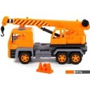 Игрушечный транспорт Полесье Алмаз автомобиль-кран инерционный 86716