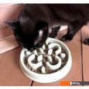 Миски, поилки, кормушки для животных TarHong Slow Chow 700 мл (белый)