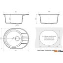 Кухонные мойки Berge BR-6201 (белый матовый)