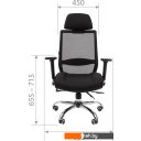 Офисные кресла и стулья CHAIRMAN 555 LUX (черный)