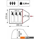 Палатки Tramp Lite Fly 3 (зеленый)