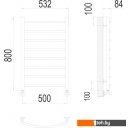 Полотенцесушители TERMINUS Классик П8 500x800 нп (хром)