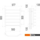 Полотенцесушители TERMINUS Виктория П6 500x600 бп (хром) Полотенцесушители TERMINUS Виктория П6 500x600 бп (хром)