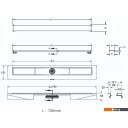 Сифоны Berges Wasserhaus С1 Norma 700 (матовый хром)