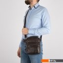 Женские и мужские сумки Poshete 252-8101-DBW (коричневый)