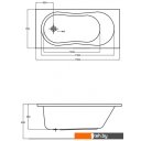 Ванны Cersanit Nike 150x70 (с ножками)