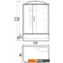 Душевые кабины River Vitim 120/80/50 ТН