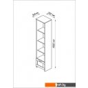 Полки, стеллажи, системы хранения Mio Tesoro Сириус 1 ящик 39x190 2.02.07.130.1 (белый)