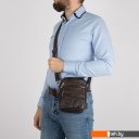 Женские и мужские сумки Poshete 252-8301-DBW (коричневый)