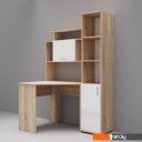 Полки, стеллажи, системы хранения Памир ПКС-8 185.2x38.4x36 (дуб сонома/белый глянец)