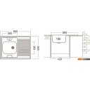 Кухонные мойки Ukinox STD800.600 5C 0RS (с сифоном)