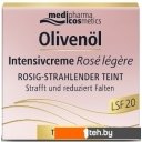 Косметика по уходу за лицом Medipharma cosmetics Крем для лица Olivenol интенсив Роза дневной легкий LSF20 (50 мл)