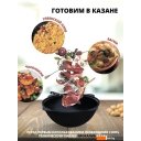 Казаны Davr Metall Узбекский чугунный с крышкой, круглое дно (12 л)