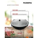 Казаны Davr Metall Узбекский чугунный с крышкой, круглое дно (22 л)