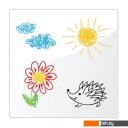 Офисные доски, флипчарты BRAUBERG стеклянная 45x45 см (белый)