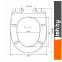 Сиденья и крышки для унитазов и биде Berges Wasserhaus Real SO 011503 (с микролифтом)