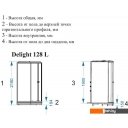Душевые кабины Domani-Spa Delight 128 120x80 L (сатин-матированное стекло/белый)