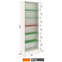 Полки, стеллажи, системы хранения Кортекс-мебель Бинго км.02577 60x202 (венге)