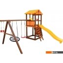 Детские спортивные комплексы и игровые площадки Perfetto Sport Pitigliano-5 + качели Паутина