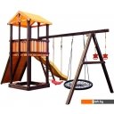 Детские спортивные комплексы и игровые площадки Perfetto Sport Pitigliano-5 + качели Паутина