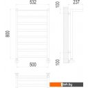 Полотенцесушители TERMINUS Хендрикс П8 500x800 нп (хром)