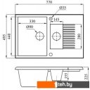 Кухонные мойки БелЭворс Forma L + смеситель W4998-3-22 (черный)