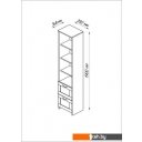 Полки, стеллажи, системы хранения Mio Tesoro Сириус 2 ящика 39x190 2.02.07.140.3 (сонома)