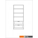 Полки, стеллажи, системы хранения Mio Tesoro Сириус 2 ящика 78x190 2.02.07.110.5 (дуб венге)