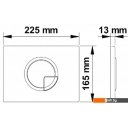 Клавиши и системы смыва Berges Wasserhaus Novum R2 (матовый хром)